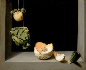 Marmelo, repolho, melão e pepino, c.1602